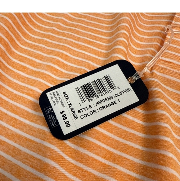 johnnie-O Men's Coco Cola Cream Soda Striped Polo Shirt XL - Picture 5 of 5